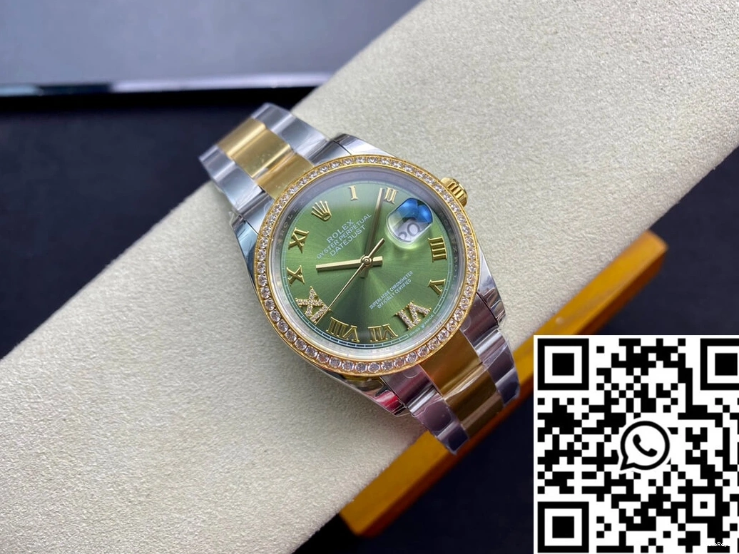 Factory Diamond-set Rolex Datejust M126283RBR-0012 EW Bezel 0714